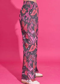 Alden Adair Poppy Pant in zebra lounge - women's pants - detail view