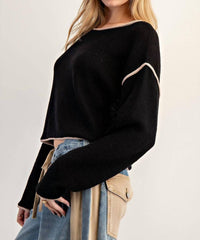 Ee:Some - Trailline Cropped Pullover Sweater