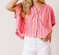 Sunshine Tienda - Orchid Pinstripe Savannah Top