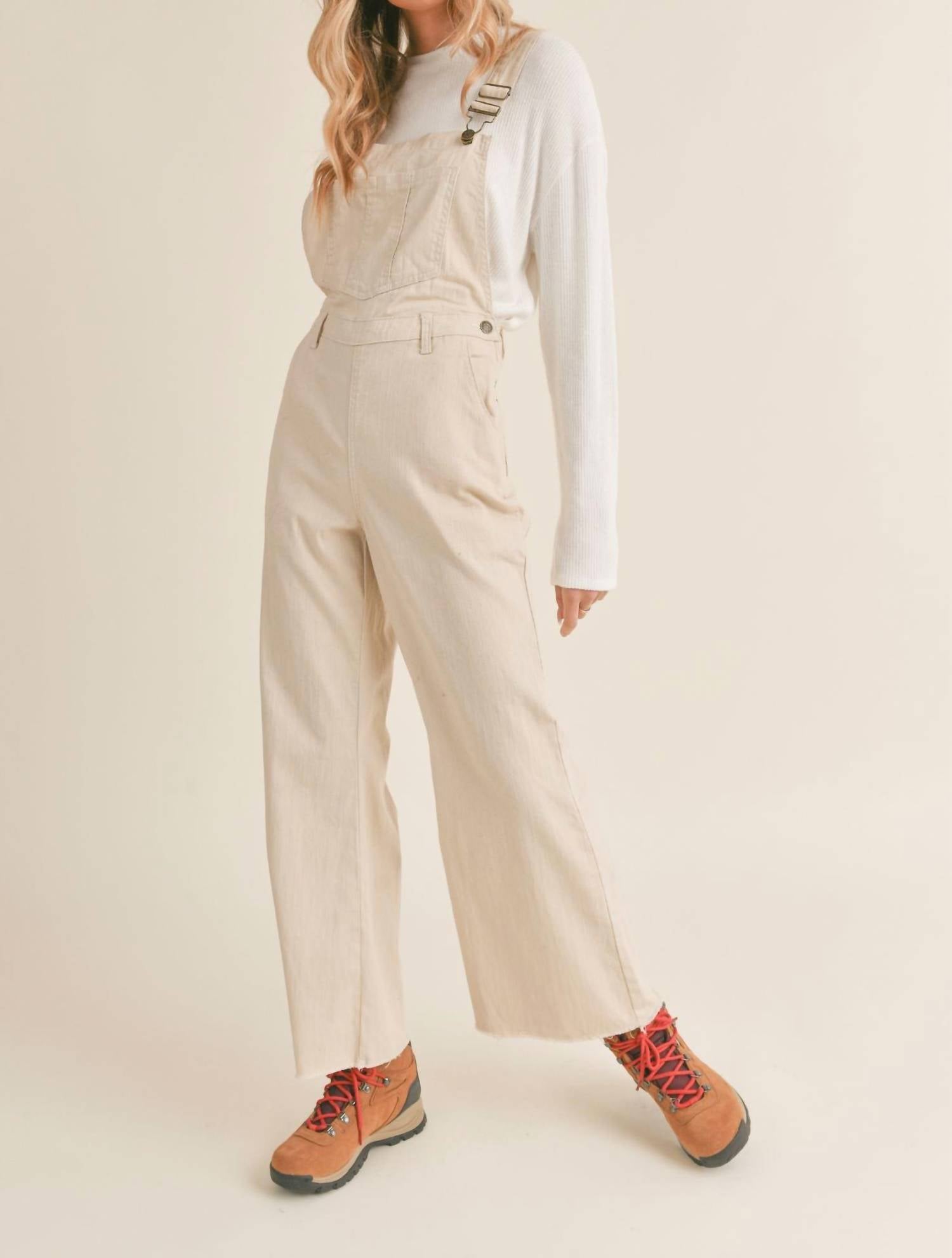 Sadie & Sage - Frankie Denim Wide Leg Overalls