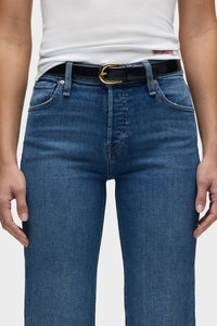Hudson - Rosie High-rise Wide Leg Ankle Jeans