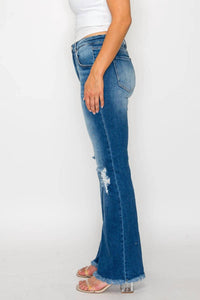 Bytos - High Rise Boot Cut Leg Jeans - Plus
