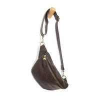 Joy Susan Women's Mel Large Sling Bag in dark moss - women's bag - detail view