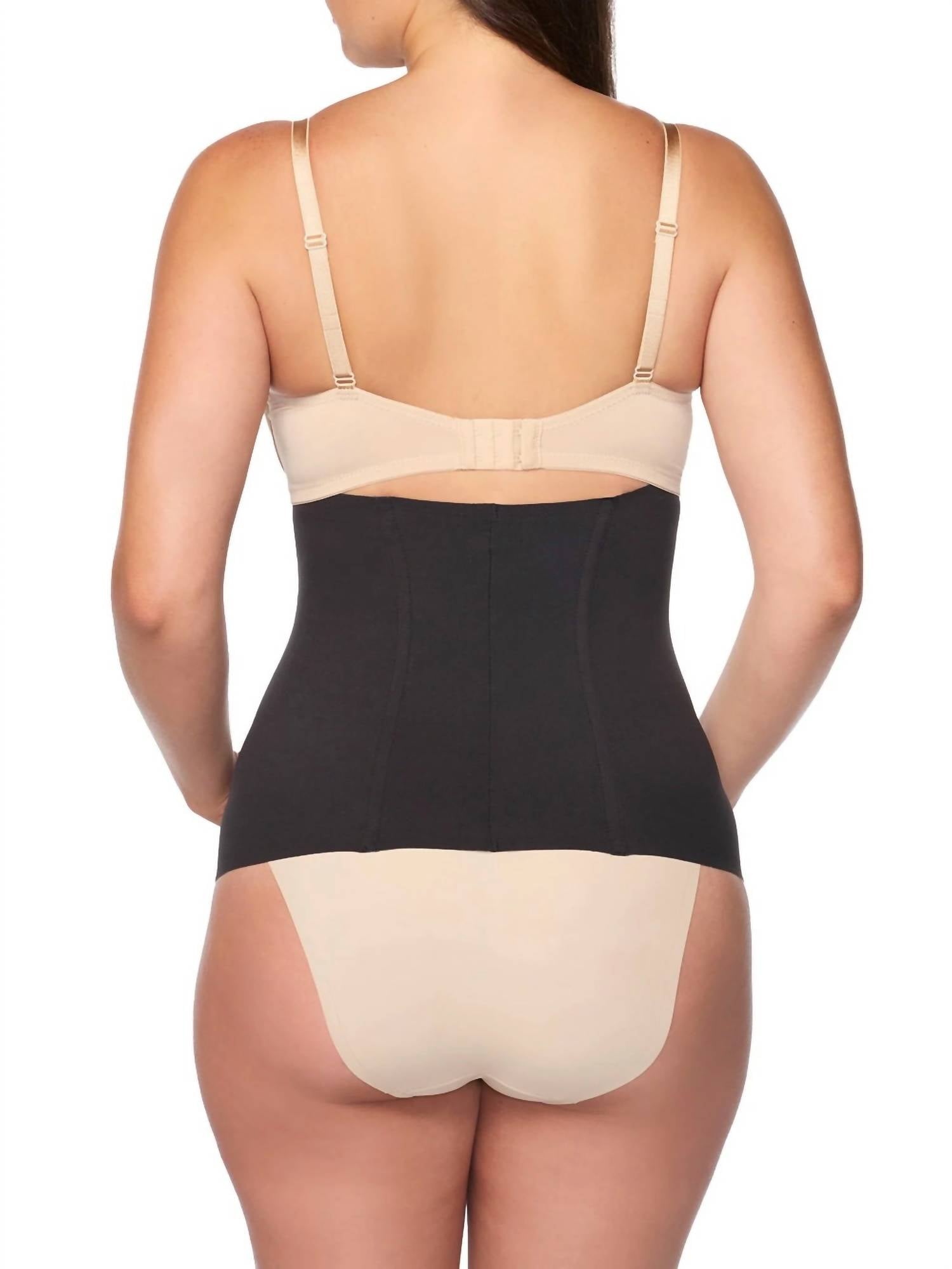 TC Fine Intimates Iconic Core Step-in Waist Cincher in waist cincher in black - women's intimate - alternate view