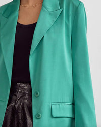 Entro - Satin Button Front Blazer