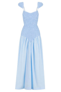 S/W/F - Cap Sleeve Mottled Maxi Dress