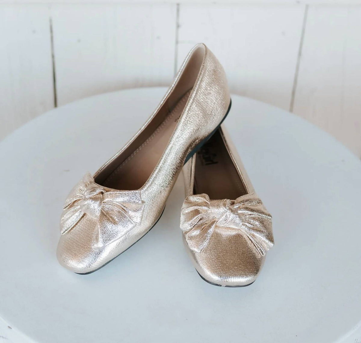 Hey Girl By Corkys - Women's Crinkle Metallic Flat