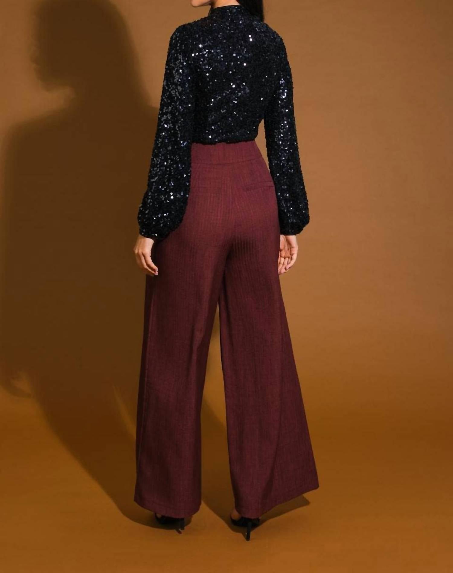Flying Tomato - Longsleeve Sequin Top