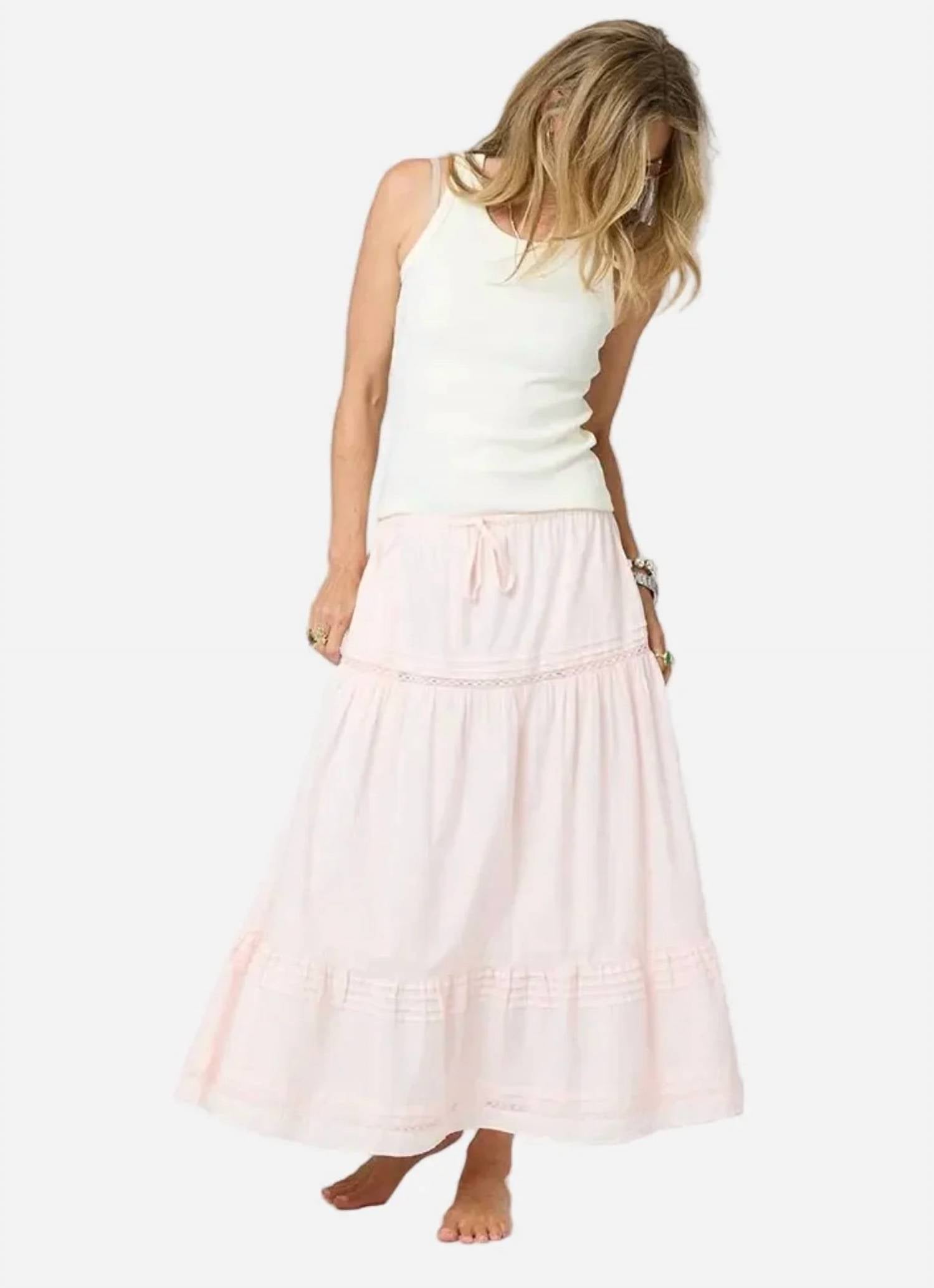 Kerri Rosenthal - Vacance Pintuck Maxi Skirt