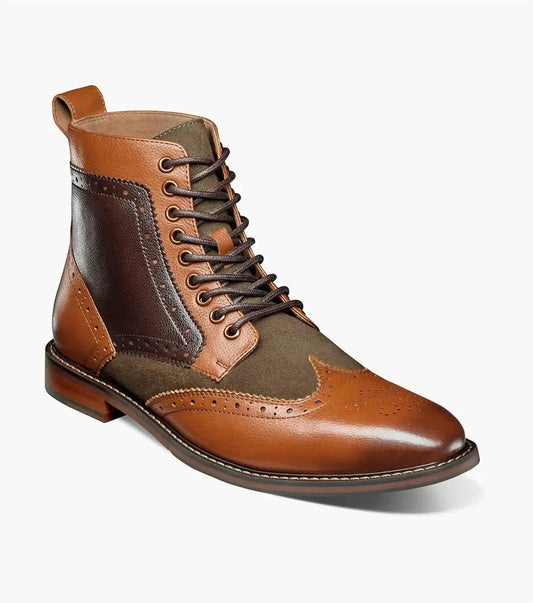 Stacy Adams - Men's Finnegan Wingtip Lace Up Boot