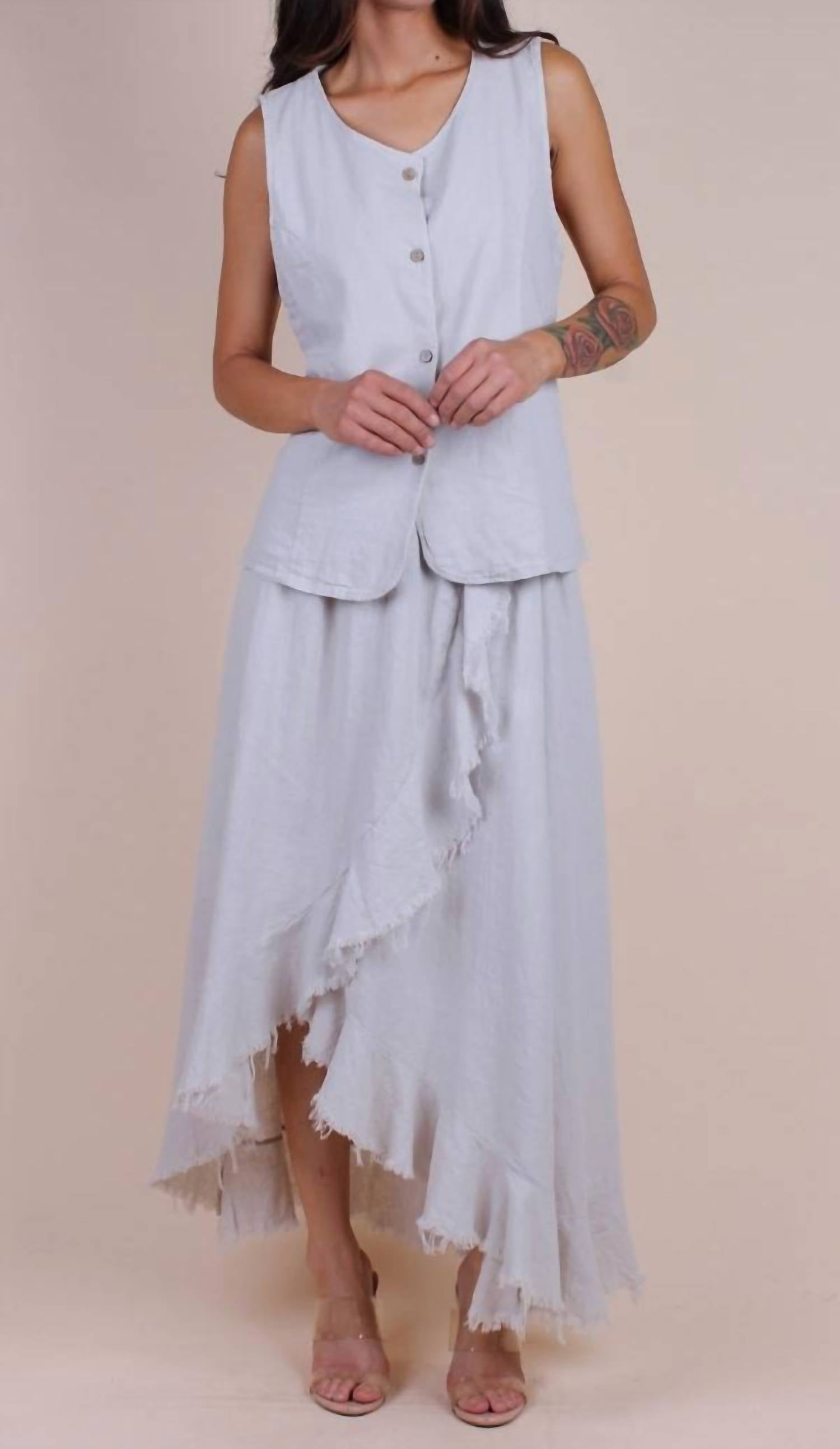 Gigi Moda - Ventura Linen Skirt