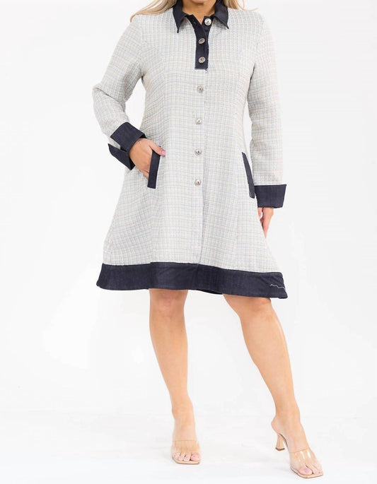 Karen T Design - Plaid Coat Dress