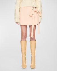 Clea - Bianca Wrap Mini Skirt