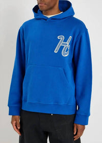 HONOR THE GIFT Cursive Honor Hoodie in blue - men's shirt