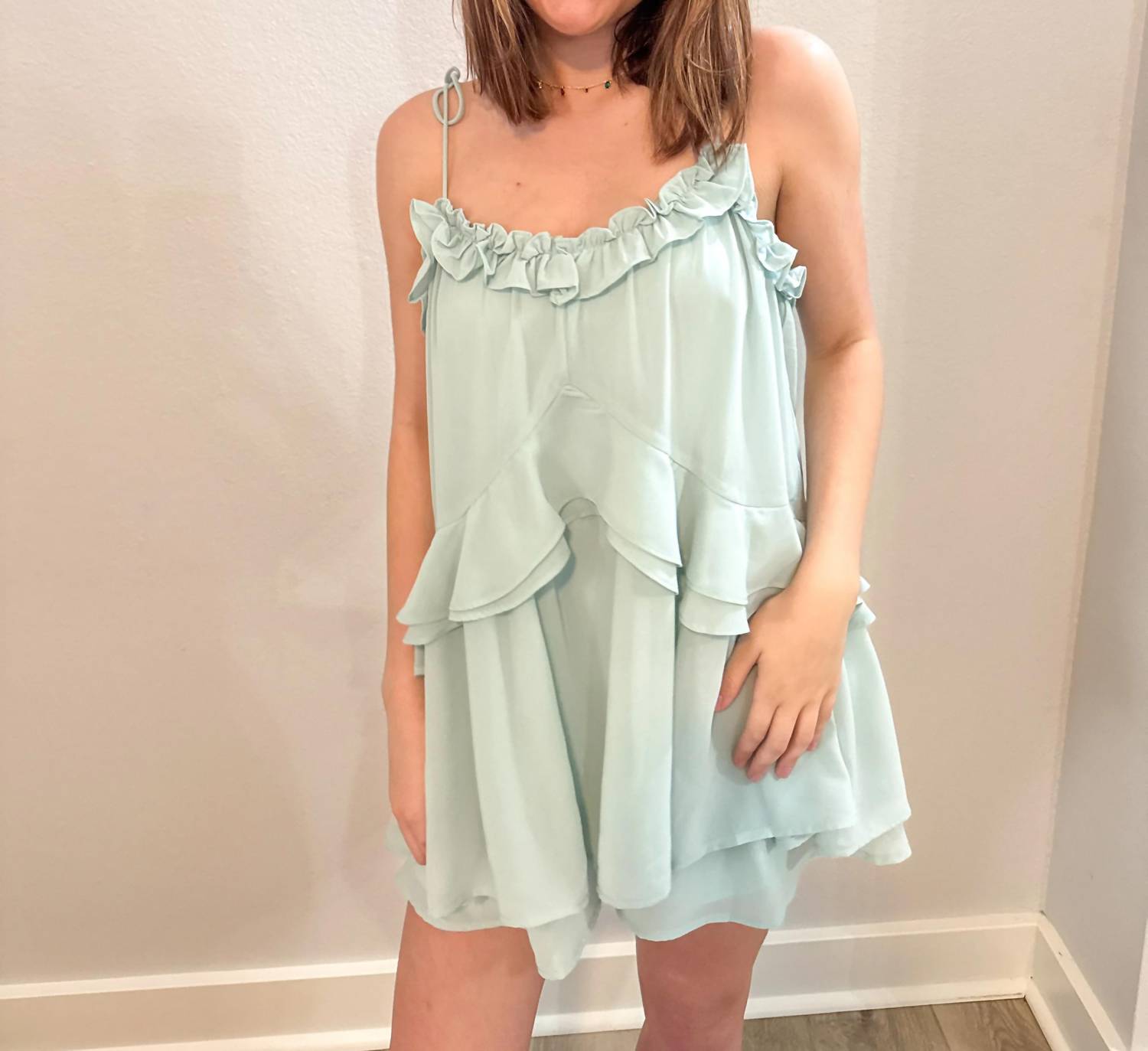 Le Lis - Ruffle Cami Romper