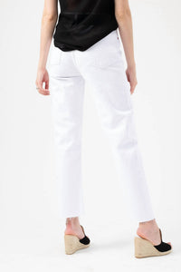 Re/Done - High Rise Stove Pipe Jeans