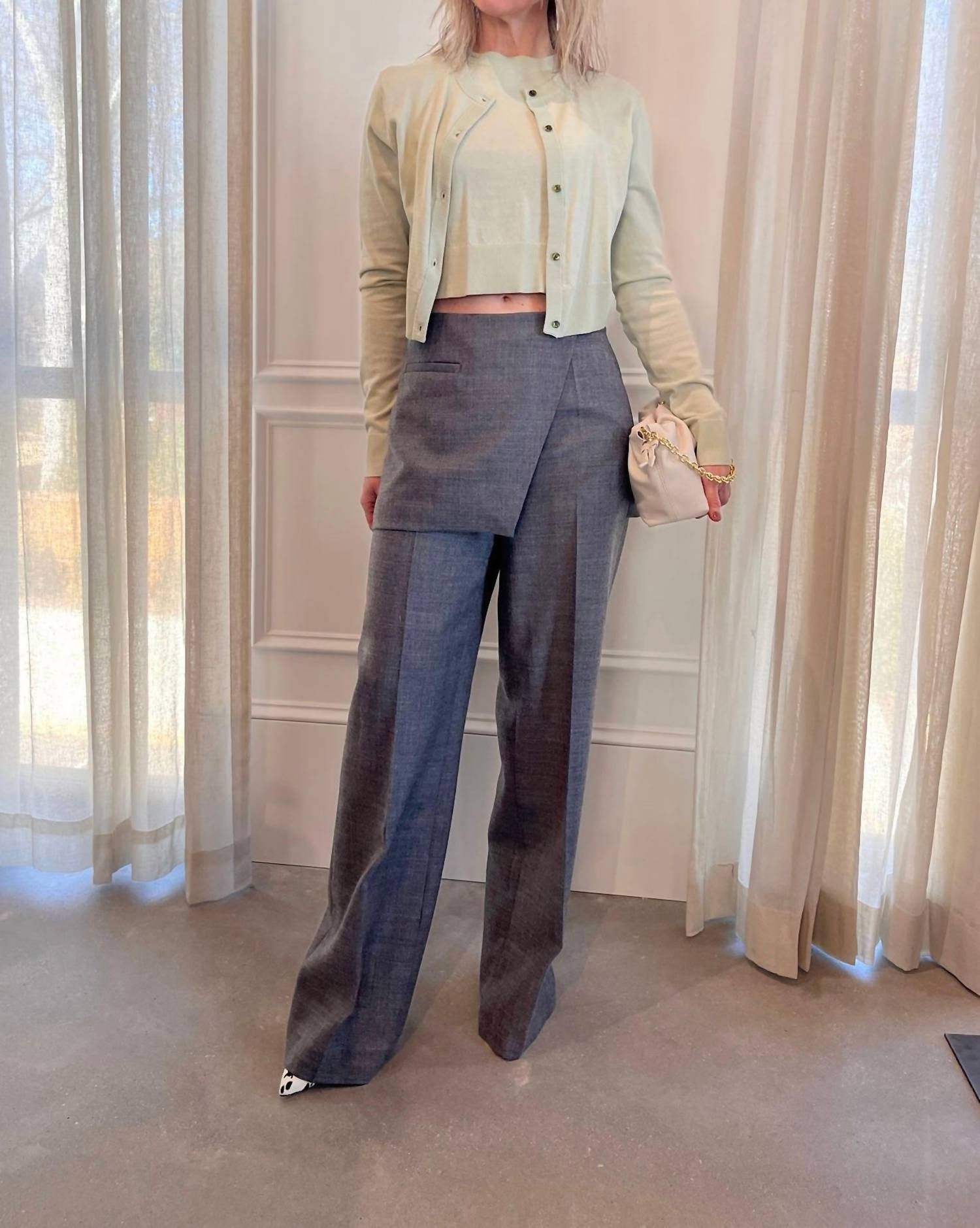 The Garment - Pine Straight Leg Skirt Pants