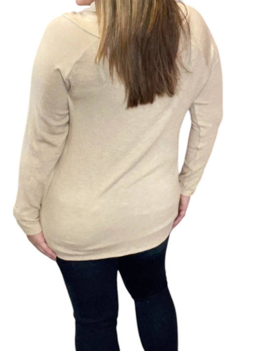 Honeyme - Sparkle Cowlneck Sweater