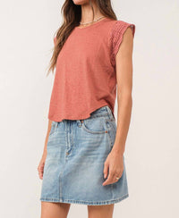 Another Love - Daria Crochet Trimmed Top