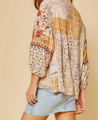 Andree By Unit - Embroidered Babydoll Top