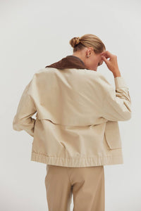 Crescent - Alexis Contrast Collar Canvas Barn Jacket