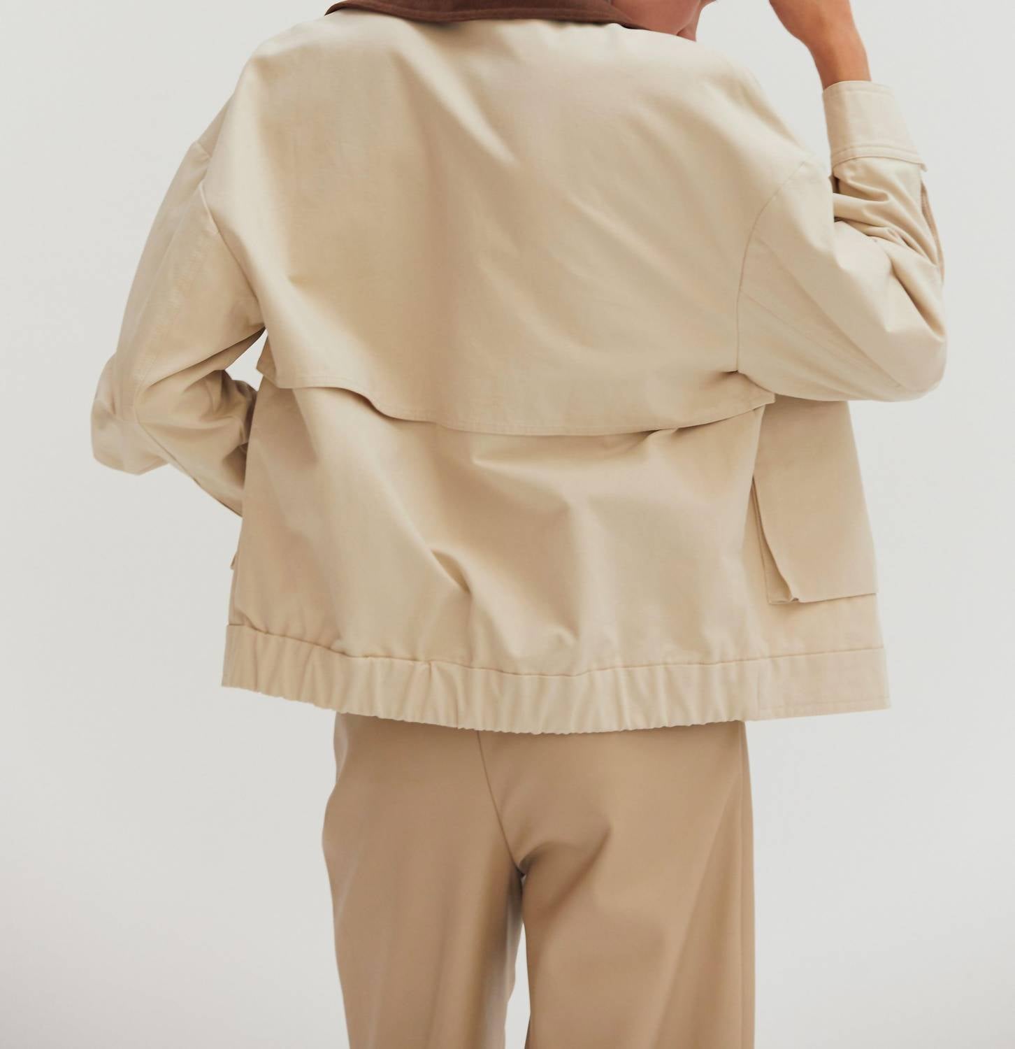 Crescent - Alexis Contrast Collar Canvas Barn Jacket