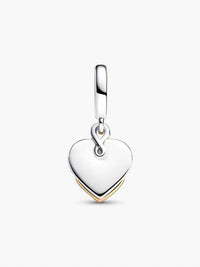 Pandora - Mom Lab-grown Diamond Engravable Double Dangle Charm