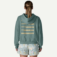 Patagonia Water People Waveside Daily Hoody in blue sage - women's top - detail view
