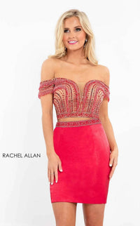 Rachel Allan - Sequin Embellished Short Dress
