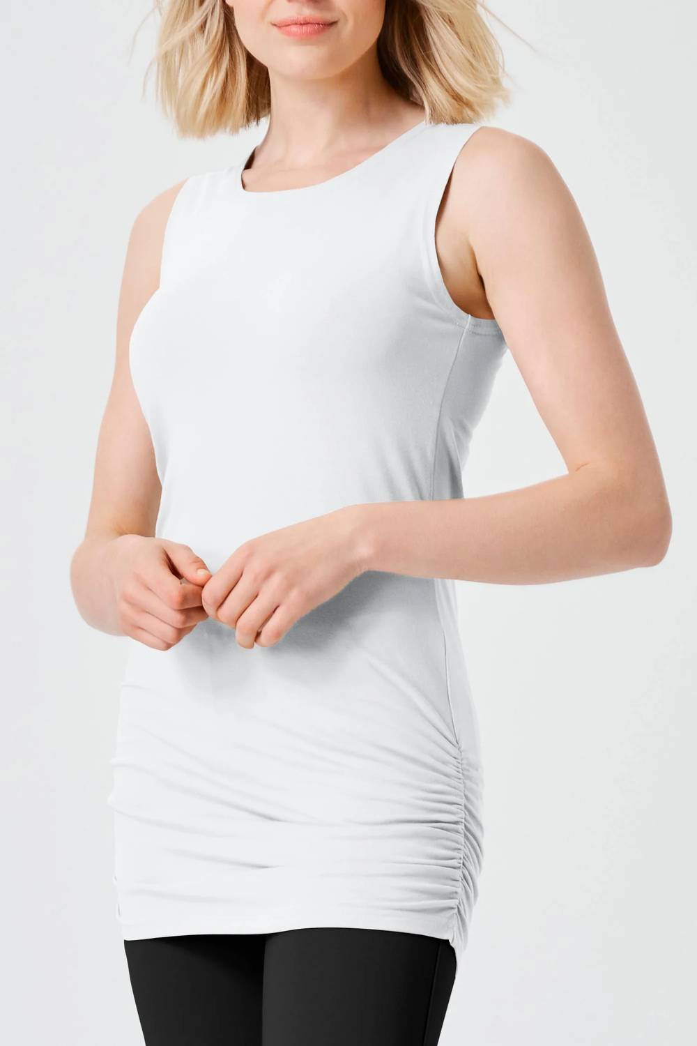 Planet By Lauren G. - Rouched Tank Top