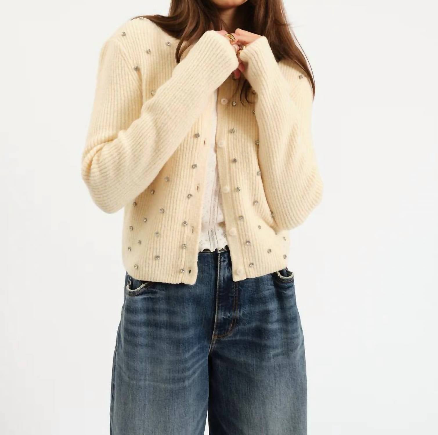 Maxine - Muse Embellished Crewneck Top