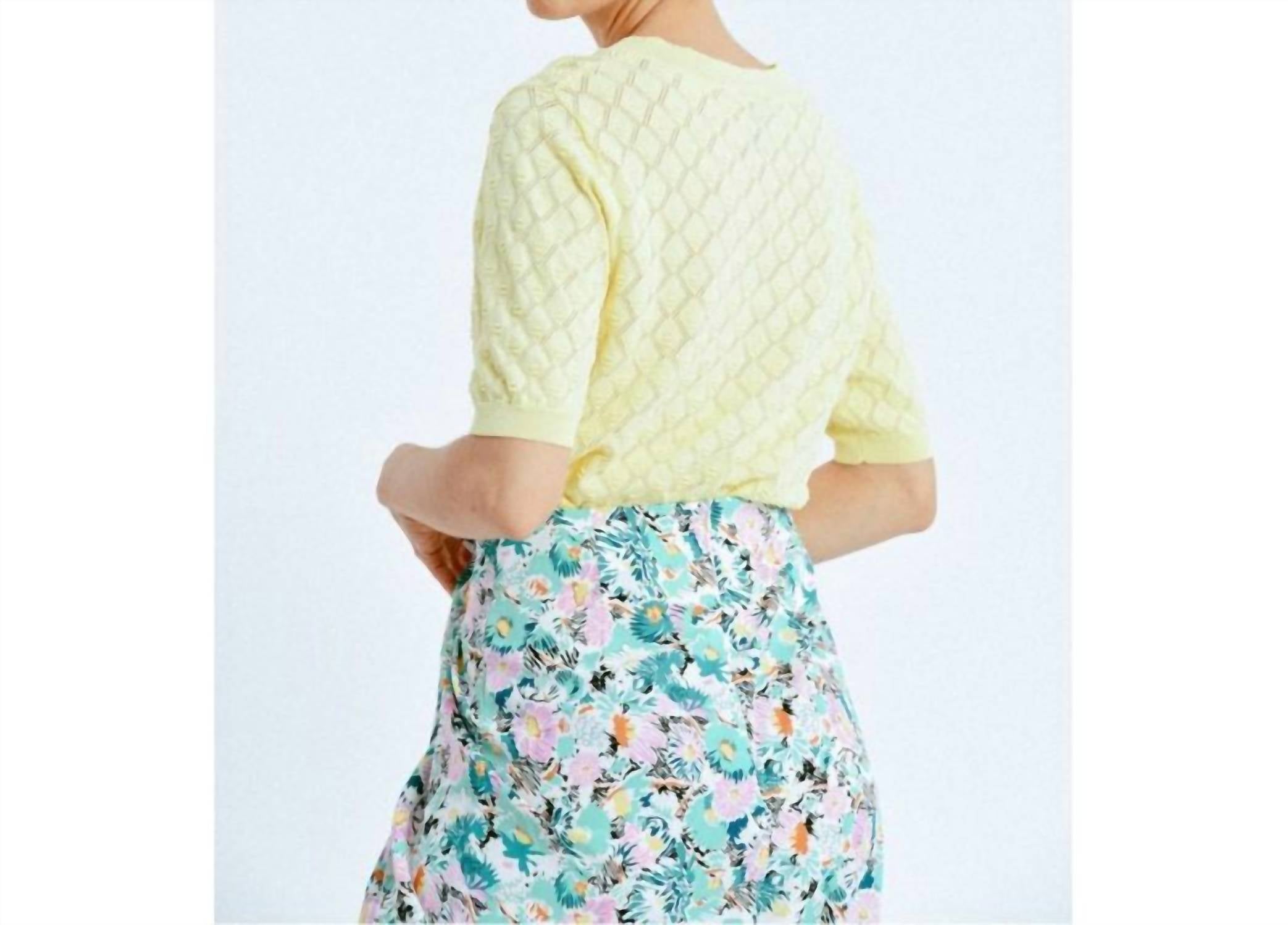 Knit Short Sleeve Sweater