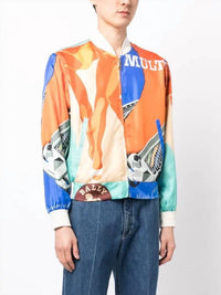 Bally - Silk Graphic-print Bomber Jacket