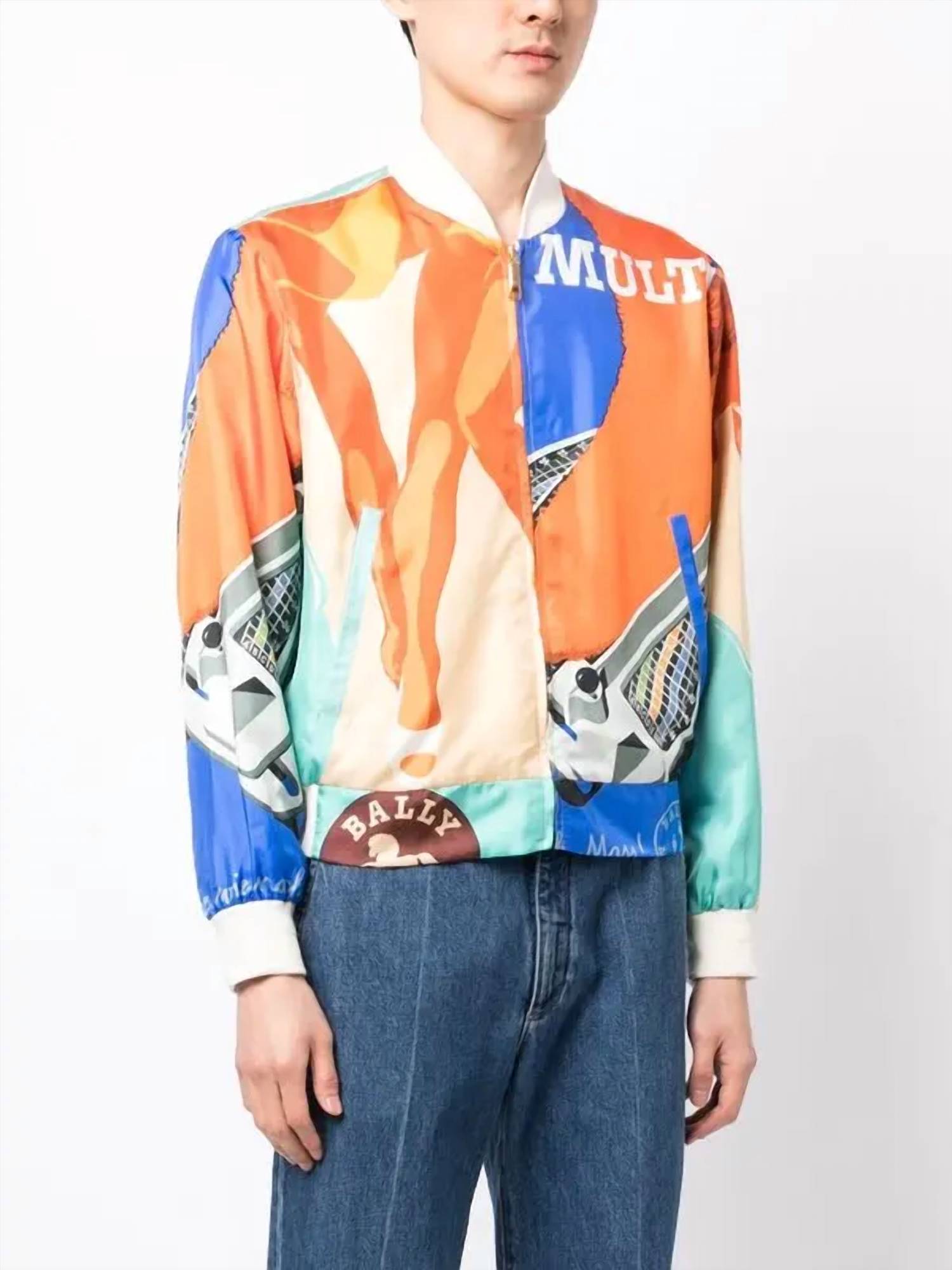Bally - Silk Graphic-print Bomber Jacket