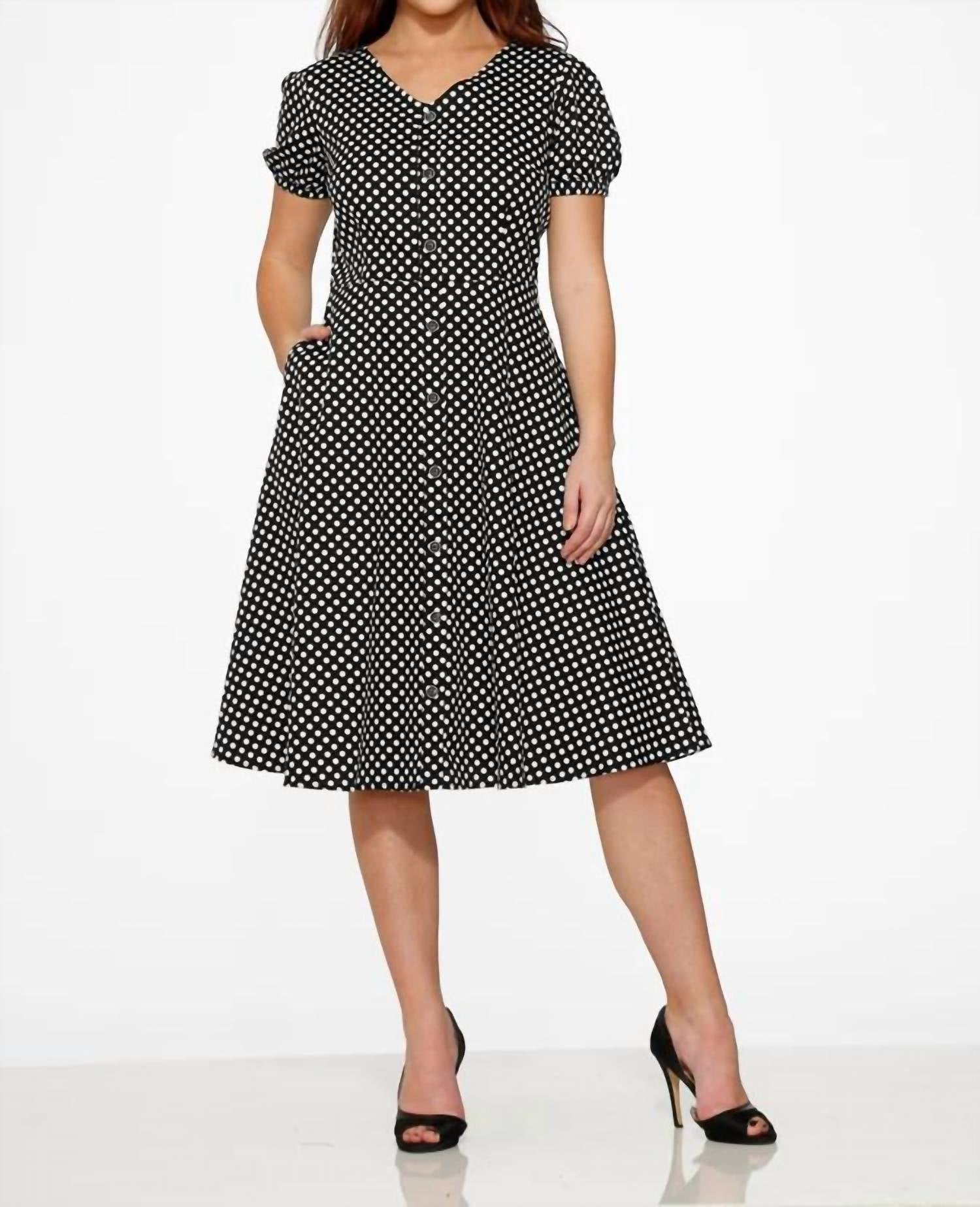 Orchid Bloom - Dolly Dotty Swing Dress
