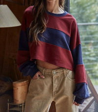 By Together - Sidelines Oversized Pullover Top