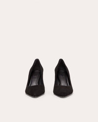 Everlane Women's Banana Pumps in black suede - women's heels - alternate view