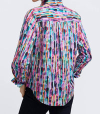 Foxcroft - Bella Long Sleeve Prism Popover Top