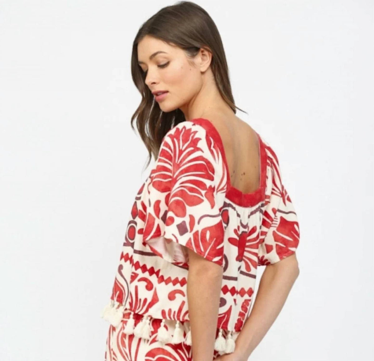 Fate - Geometric Tassel Top