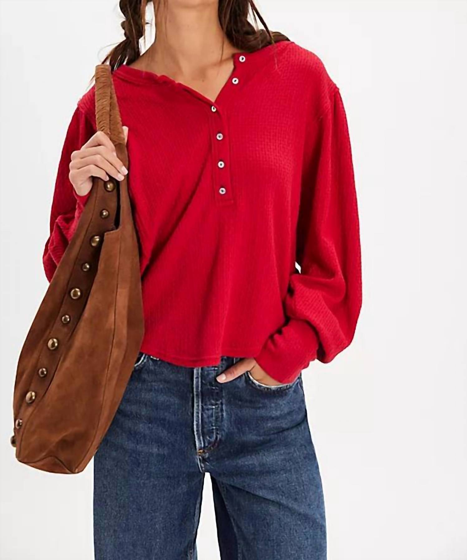 Free People - Quinn Knit Thermal Top