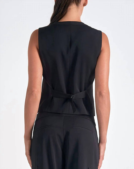 Elan - Fitted Button Front Vest