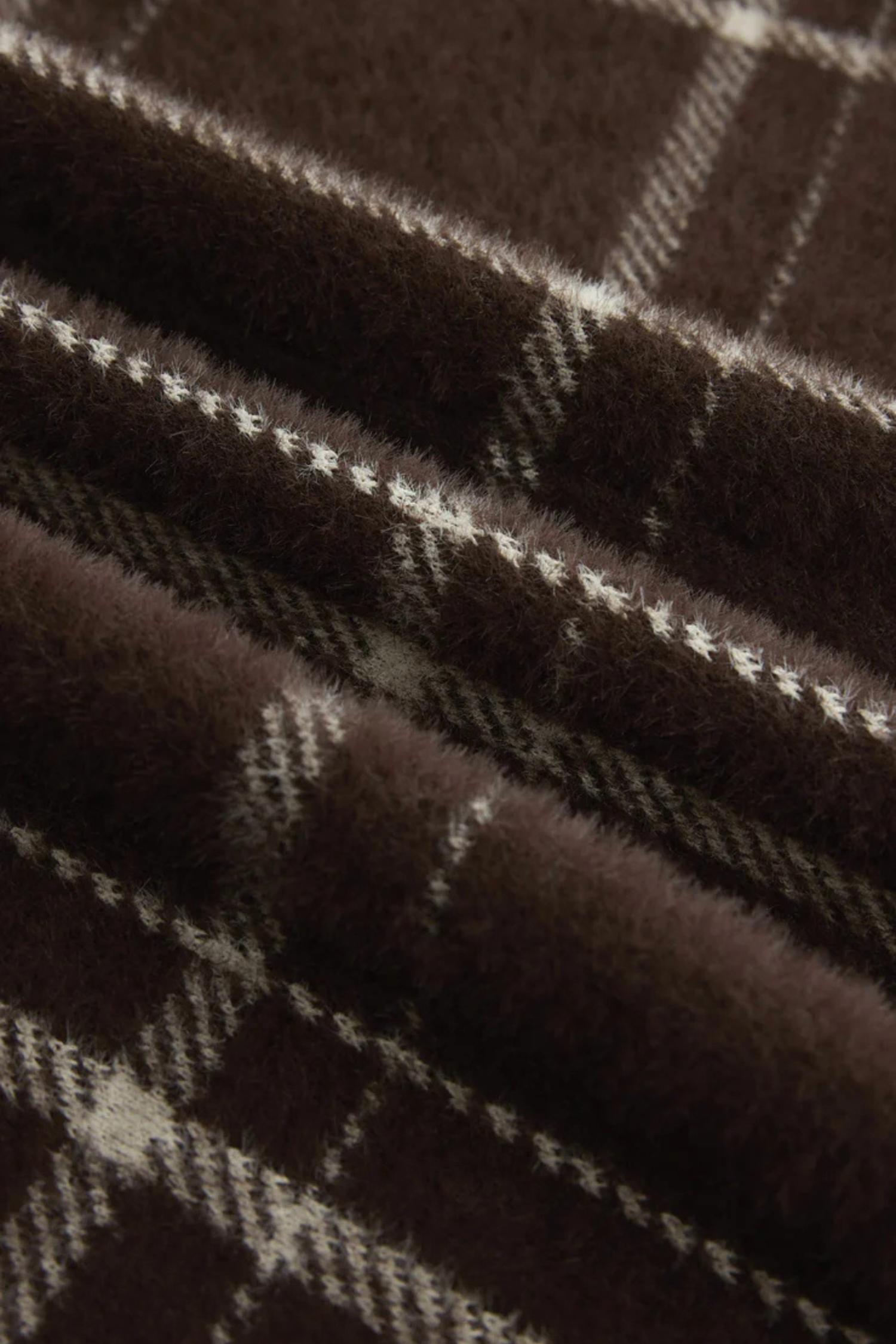 Z Supply - Long Plaid Knit Coat