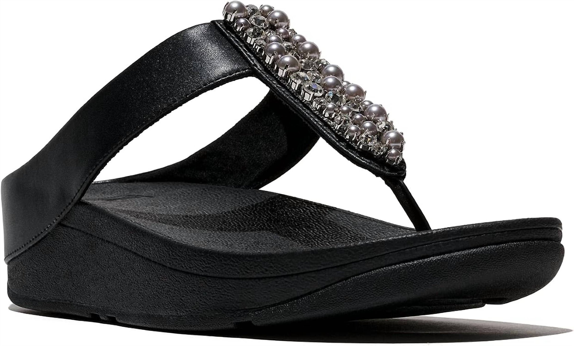 Fitflop - Women's Fino Pearls & Crystal Toe Post Sandal