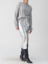 Sanctuary - Leather Like Leather Midi Skirt