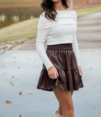 Thml - Out Beauty Faux Leather Skirt