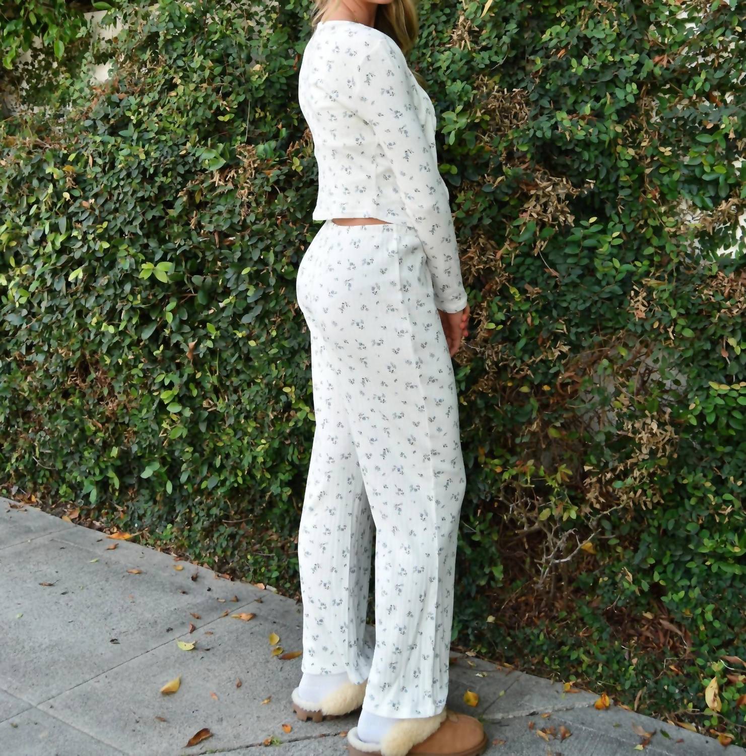 8Apart - Hayes Floral Pointelle Pants