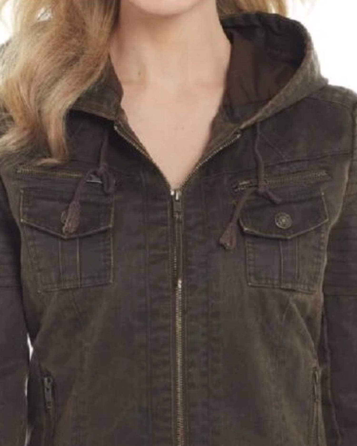 Cripple Creek - Women’s Enzyme Washed Hooded Jacket