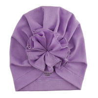 Lemon Loves Layette Bloom Hat in sheer lilac - kids' hat - detail view