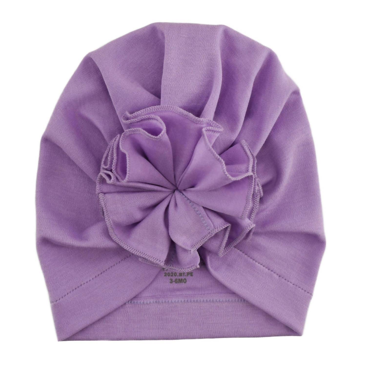 Lemon Loves Layette Bloom Hat in sheer lilac - kids' hat - detail view