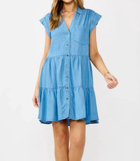 Lovestitch - Button Mini Dress